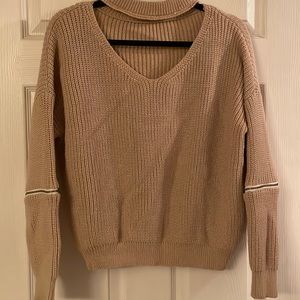 Tan knit sweater